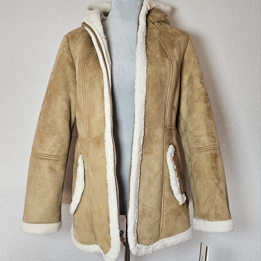 Koolaburra By UGG Women's Tan and Cream Coat Small
